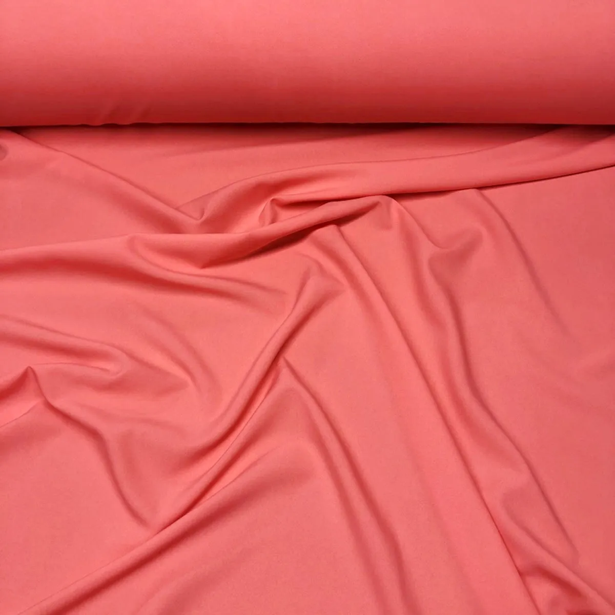 1pc - Premium Poly (Poplin) Table Linen 90" Round - Coral 1200
