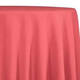 1pc - Premium Poly (Poplin) Table Linen 90" Round - Coral 1200