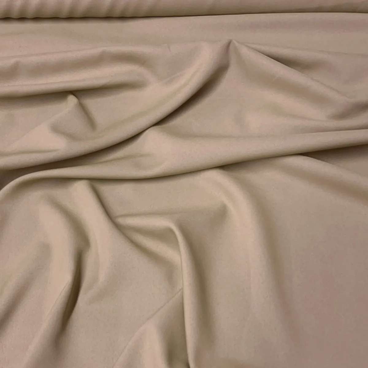 1pc - Premium Poly (Poplin) Table Linen 90" Round - Taupe 1189