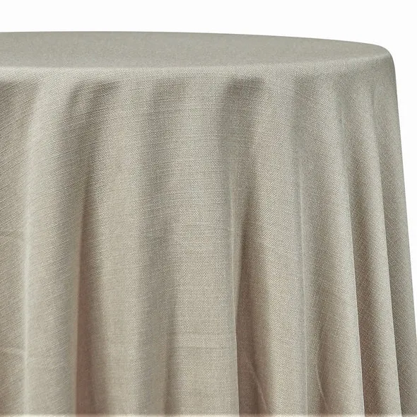 1pc - Rustic Linen Table Linen 90"X156" Banquet - Wheat