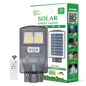 30 Watt Solar Street Lights for Outdoor ( Warm Light )