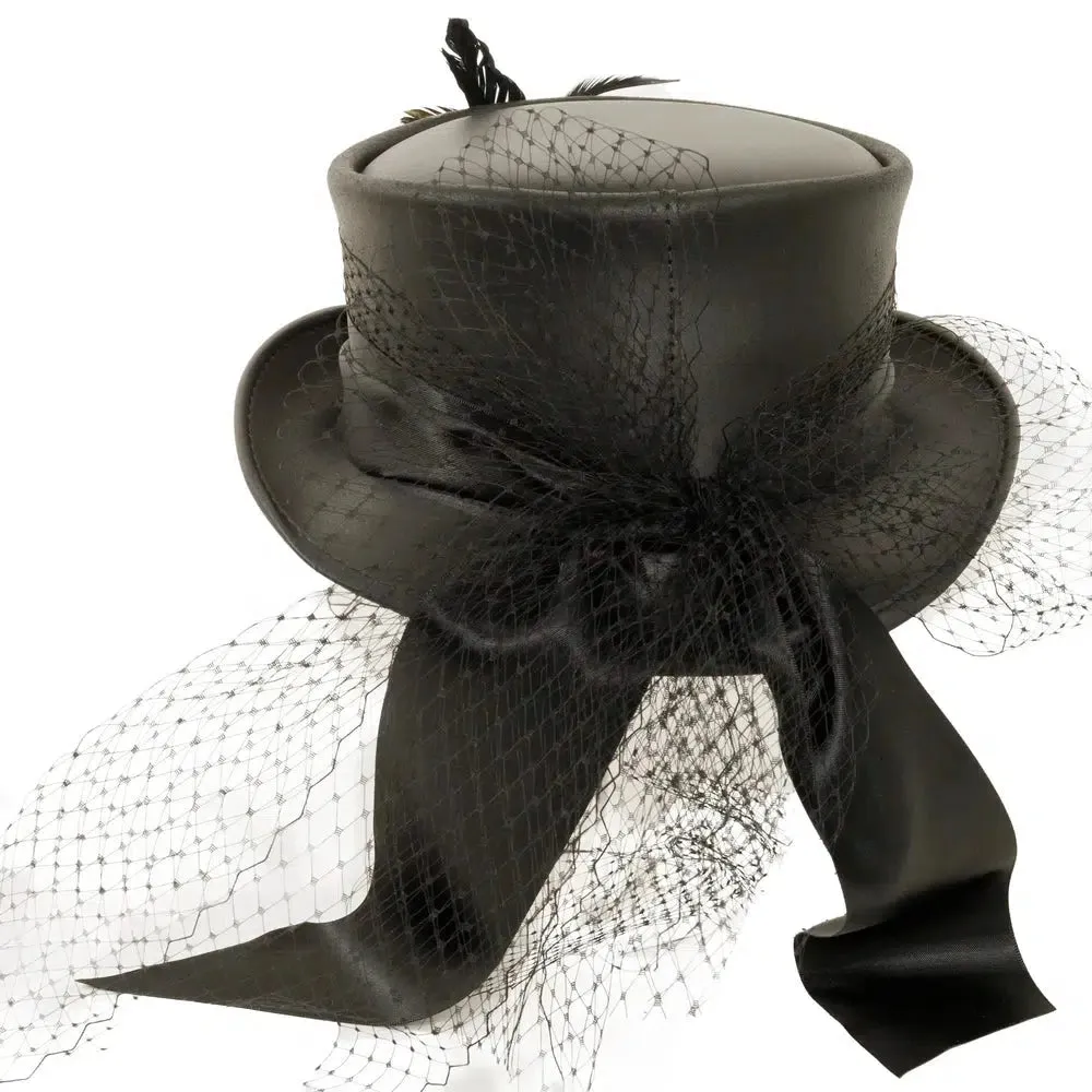 Fancy | Womens Victorian Leather Top Hat