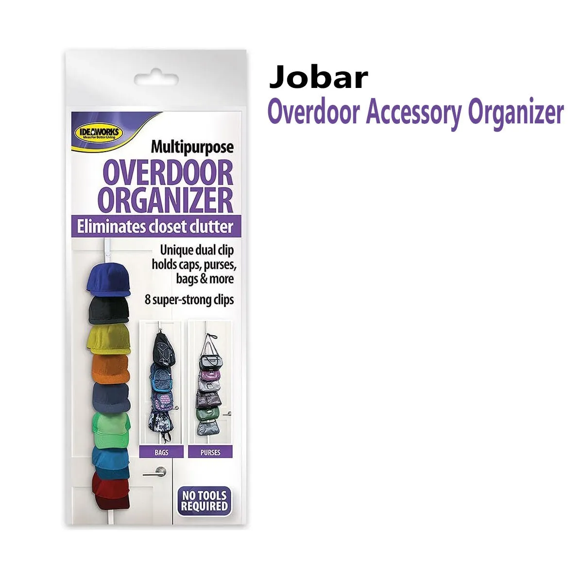 Ideaworks Multipurpose Overdoor Organizer White JB6271