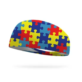 Puzzle Pieces, Autism Awareness Wicking Headband